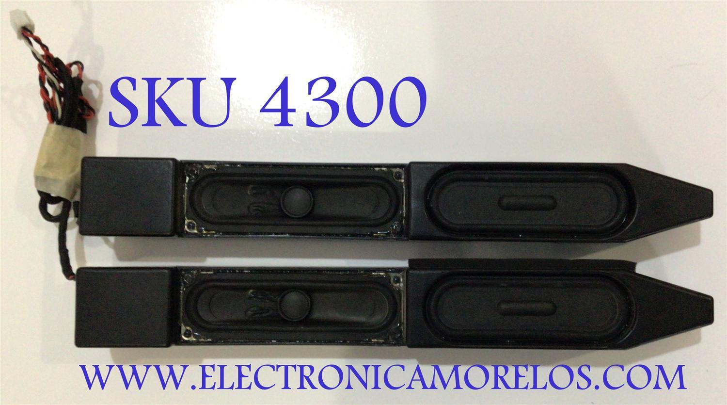 KIT DE BOCINAS PARA TV INSIGNIA ( 2 PZ ) / NUMERO DE PARTE 78G120A-556-Y / 16Ω 12W / MODELO NS-46E790A12
